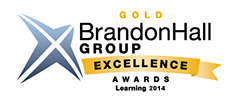 Award logo for Gold Brandon Hall Group Excellence 2014